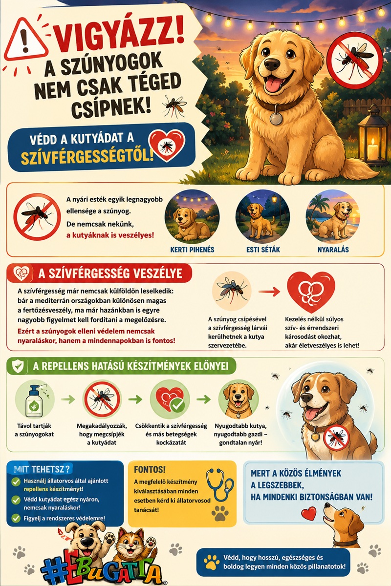 Szívférgesség kutyáknál – Hogyan védd meg kutyádat a szúnyogoktól?