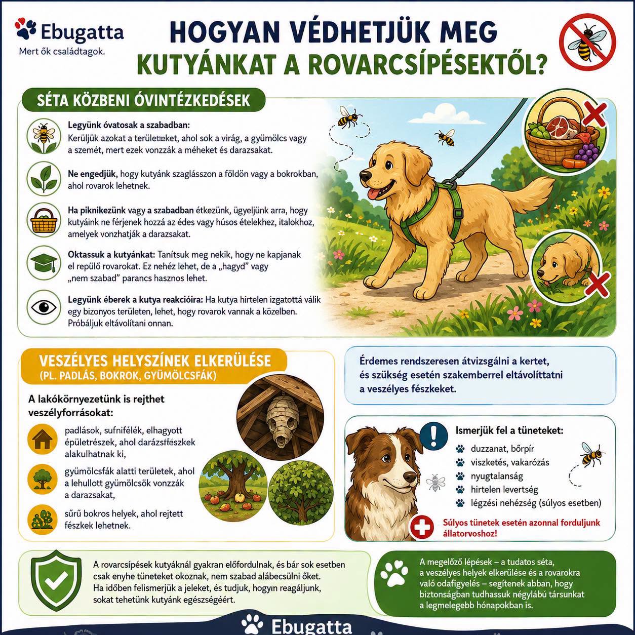 Rovarcsípés kutyáknál – Hogyan védd meg kutyádat a méhek, darazsak és más rovarok csípéseitől?